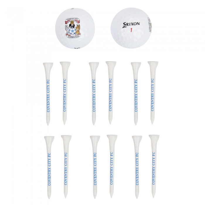 Coventry Golf Balls & Tee 2 Pack