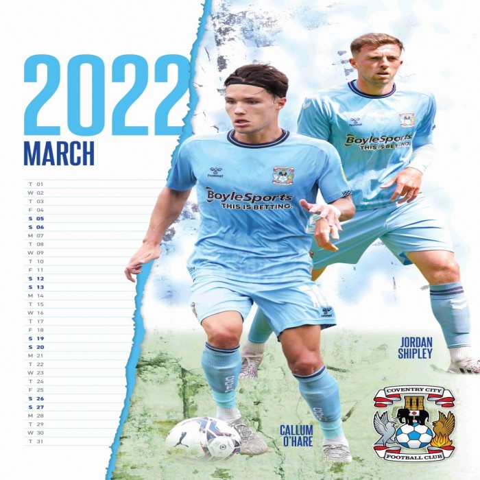 Coventry 2022 Calendar
