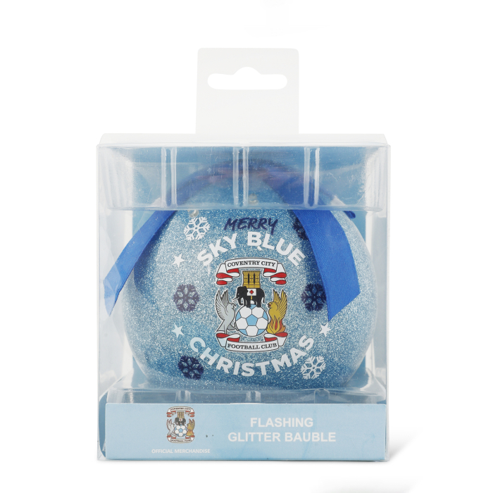 Coventry Flashing Glitter Bauble