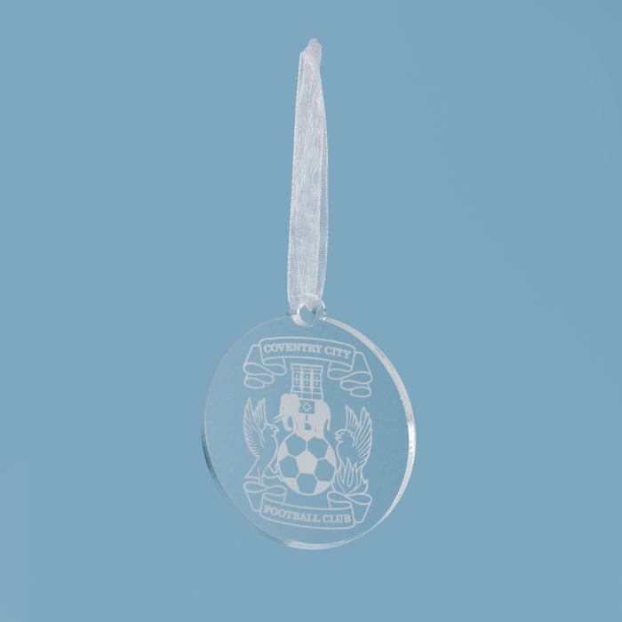 Coventry City Acrylic Crest Baubles