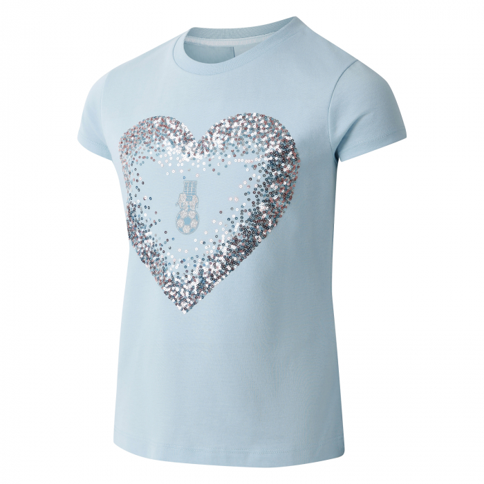 Coventry City Girls Heart Glitter T-Shirt