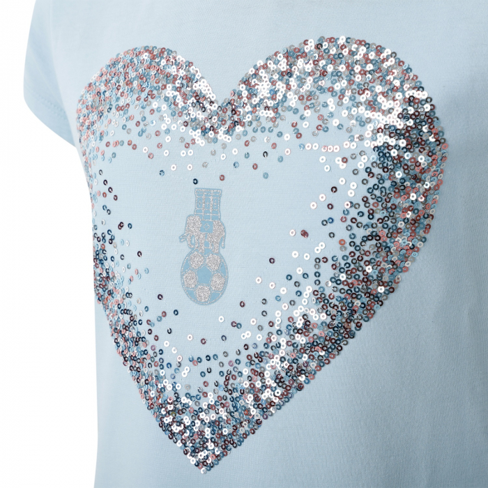 Coventry City Girls Heart Glitter T-Shirt