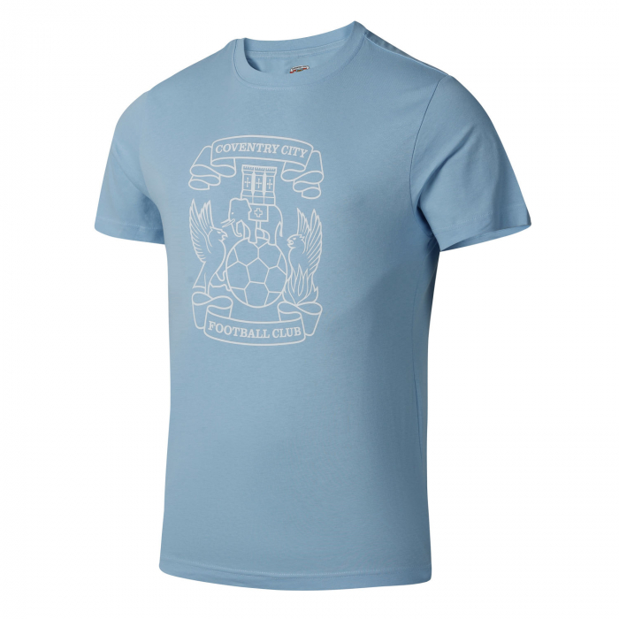 Coventry City Adult Crest Graphic T-Shirt