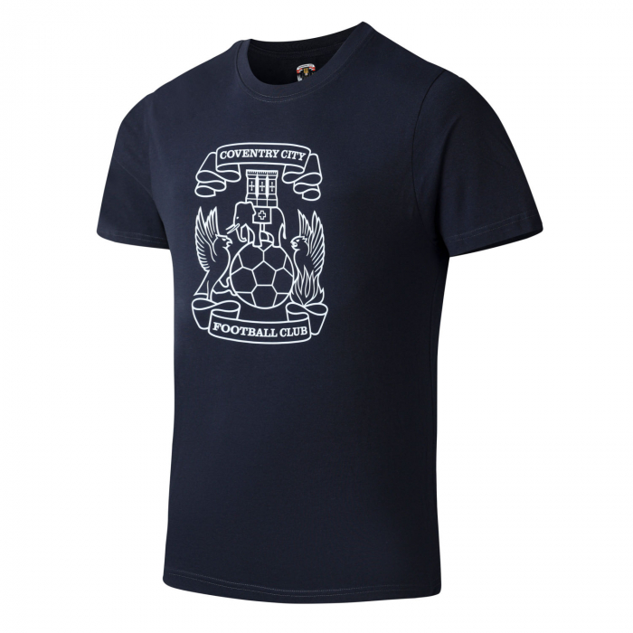 Coventry City Adult Crest Graphic T-Shirt