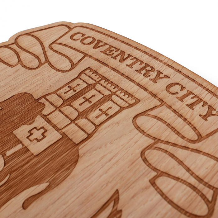 Coventry City Large Wooden Crest Sign