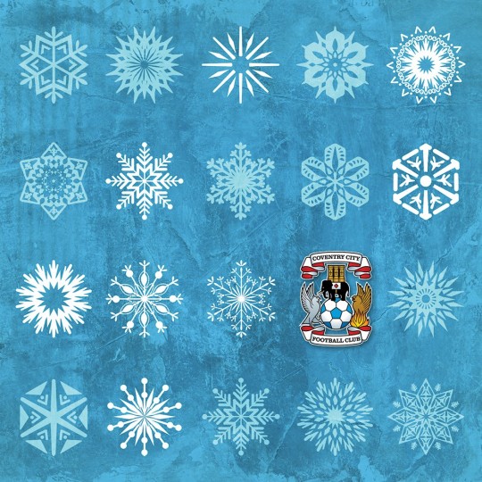 Coventry Snowflakes Christmas Card