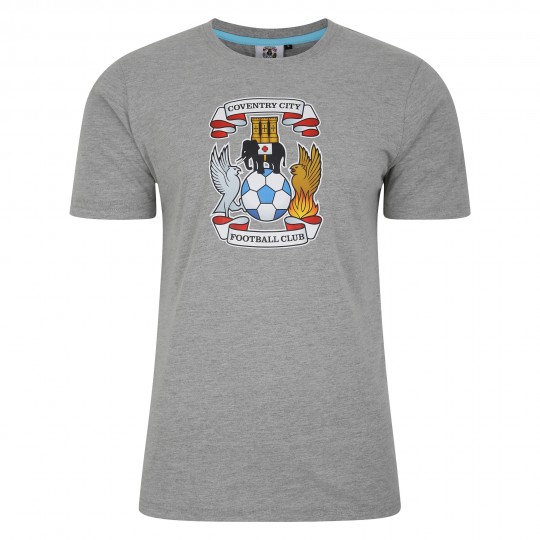 Coventry Essentials Large Crest T-shirt GREY