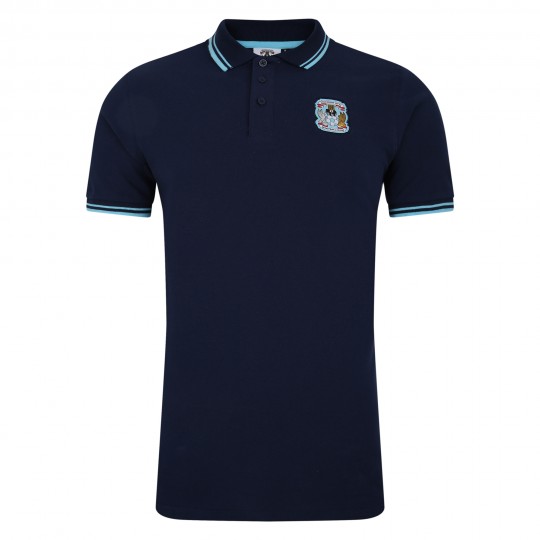 Coventry Essentials Tipped Polo Navy