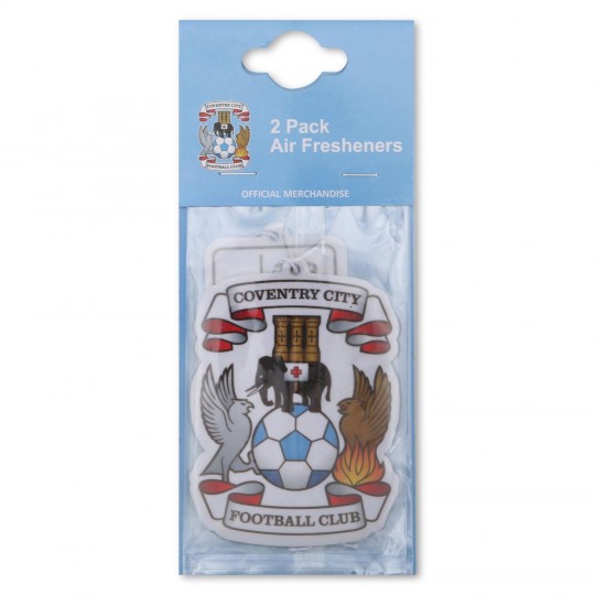 Coventry City Twin Pack Crest Air Freshener MULTI