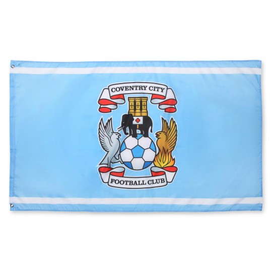 Coventry City Crest Flag SKY BLUE