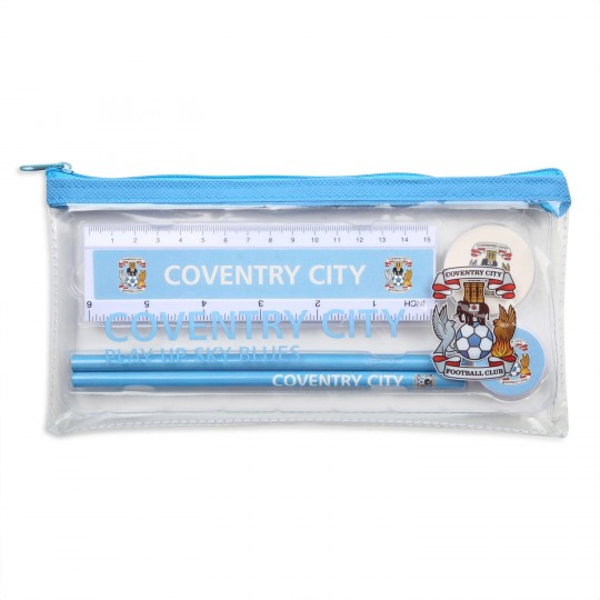 Coventry City Standard Stationery Set CLEAR/SKY
