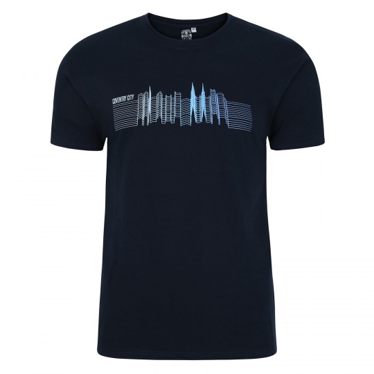 Coventry City Multi Skyline Graphic Logo T-Shirt -