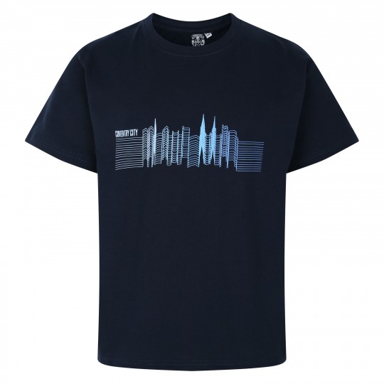 Coventry City Multi Skyline Graphic Logo T-Shirt -