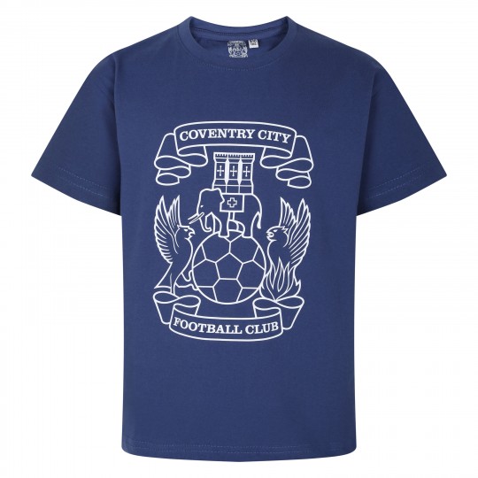 Coventry City Large Crest Logo T-Shirt - Junior