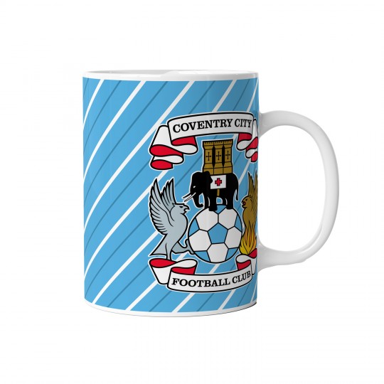 Coventry City Dynamic Crest Stripe Mug