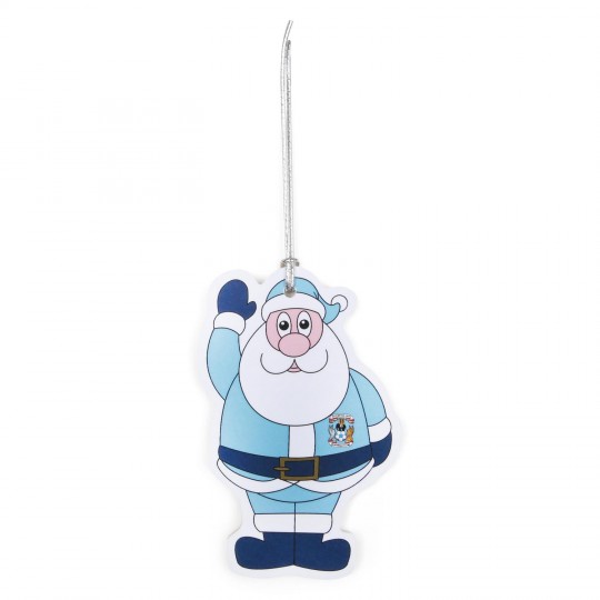 Coventry City Wooden Santa Decoration