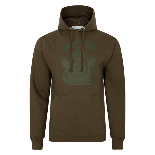 Coventry City Mens Olive Mono Hoodie