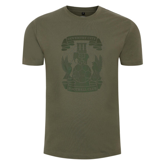 Coventry City Mens Olive Mono Tee