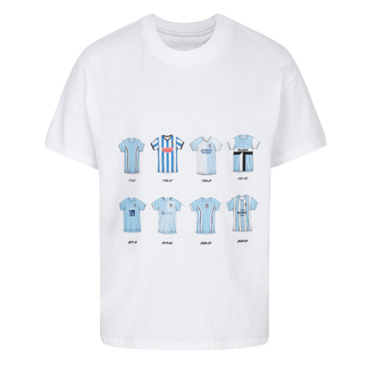 Coventry City Junior Shirt History T-Shirt