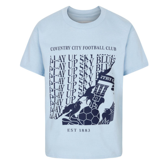 Coventry City Junior Sky Blue PUSB Twist T-Shirt