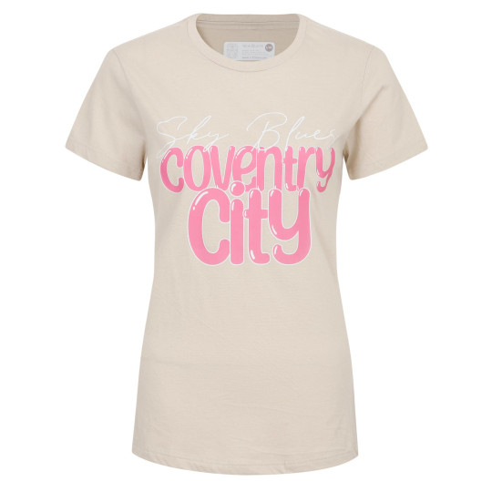 Coventry City Womens Sand Bubble T-Shirt