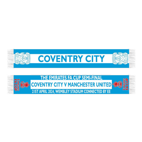 Coventry City FA Cup Semi-Final Scarf