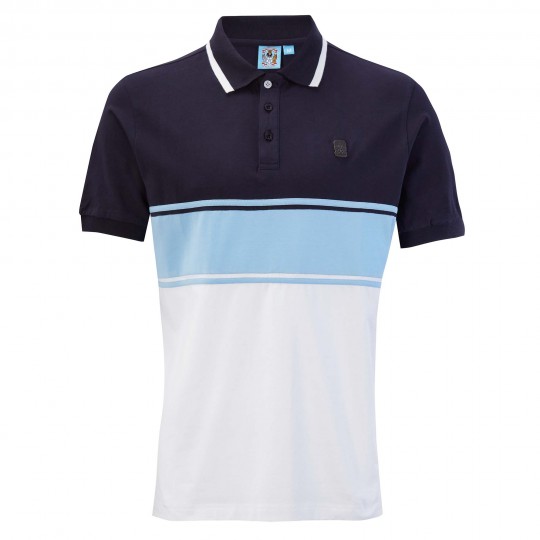 Coventry Mens Chest Panel Contrast Polo