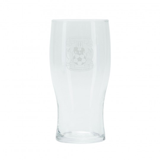Coventry Etched Tulip Pint Glass