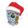 Christmas Tree Decoration - Crest with Santa Hat