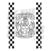 Coventry City Mono Crest Poster A2 