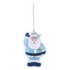 Coventry City Wooden Santa Decoration