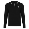 Coventry Mens Black Textured Knitted Polo