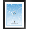 Stadium Map Print Tempered Glass Frame - 6 x 8 Inc