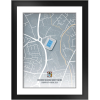 Stadium Map Print Tempered Glass Frame - 6 x 8 Inc