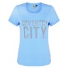Coventry Womens Sky Rose Gold Print T-Shirt