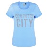 Coventry Womens Sky Rose Gold Print T-Shirt