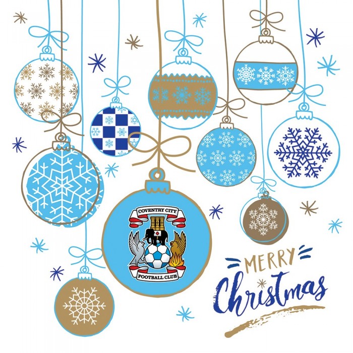 Coventry Baubles Christmas Card