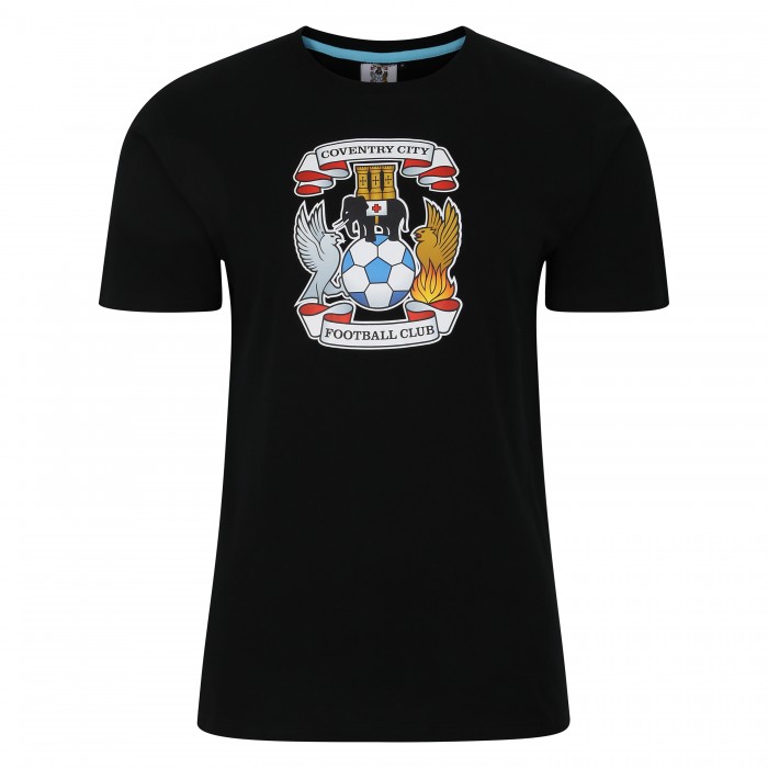 Coventry Essentials Large Crest T-shirt BLACK