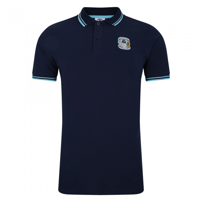 Coventry Essentials Tipped Polo Navy