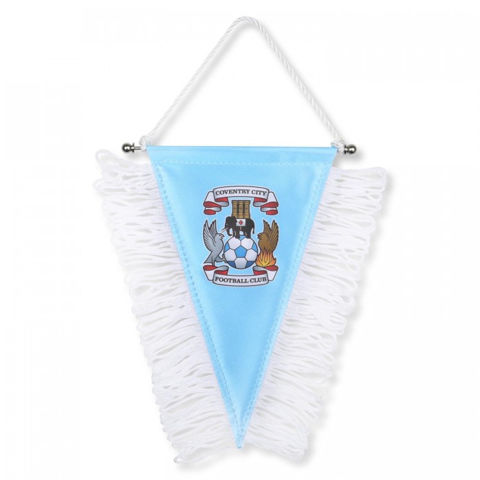 Coventry City Crest Small Pennant SKY BLUE