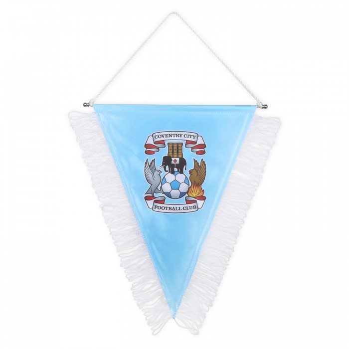 Coventry City Mini Crest Pennant SKY BLUE