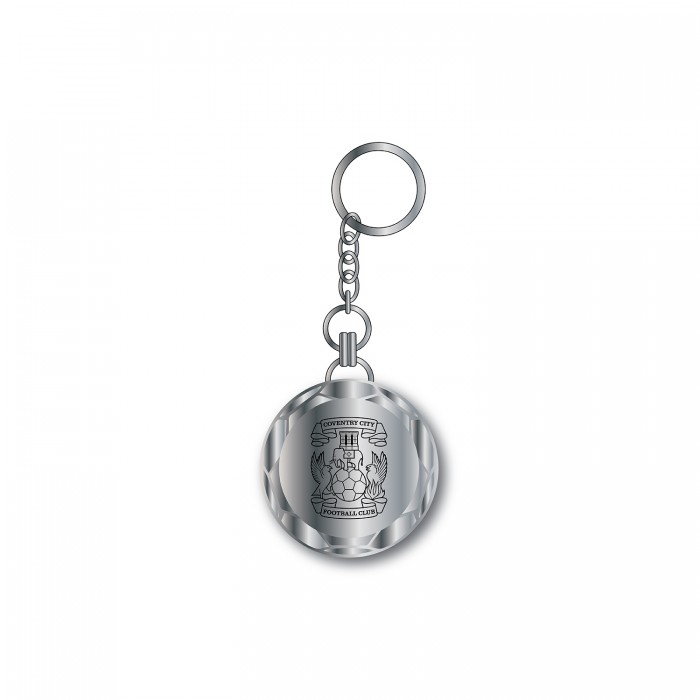 Coventry City Football Keyring SILVER