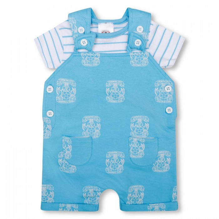 Coventry City Baby Crest Dungarees