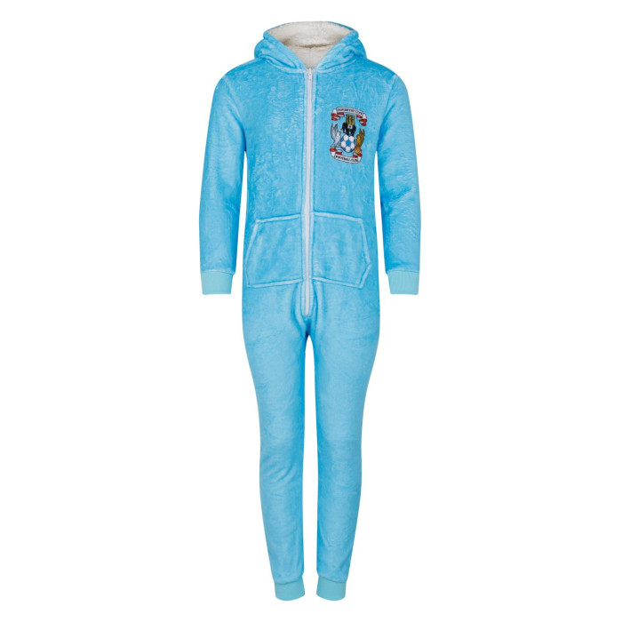 Coventry City Sherpa Fleeced Lined Onesie Kids Coventry City Sherpa Fleeced Lined Onesie Kids