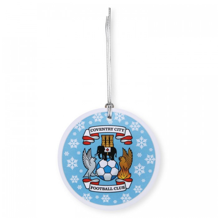 Coventry City Wooden Baubles  Decoration