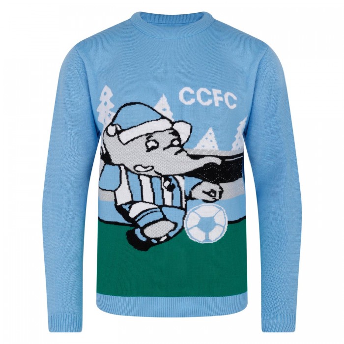 Sky Blue Sam Christmas Jumper - Junior