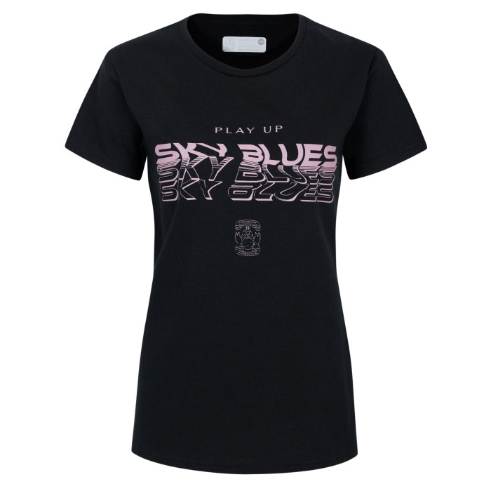 Coventry City Womens Black PUSB Warp T-Shirt