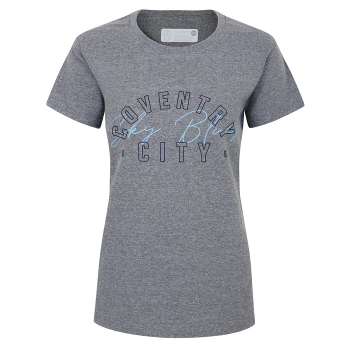 Coventry City Womens Grey Coventry Ciity T-Shirt