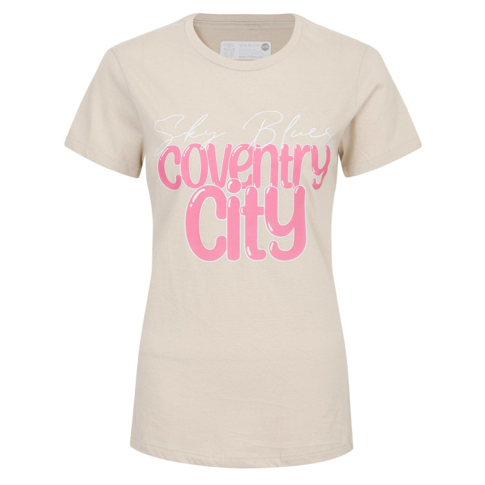 Coventry City Women's Sand Bubble T-Shirt