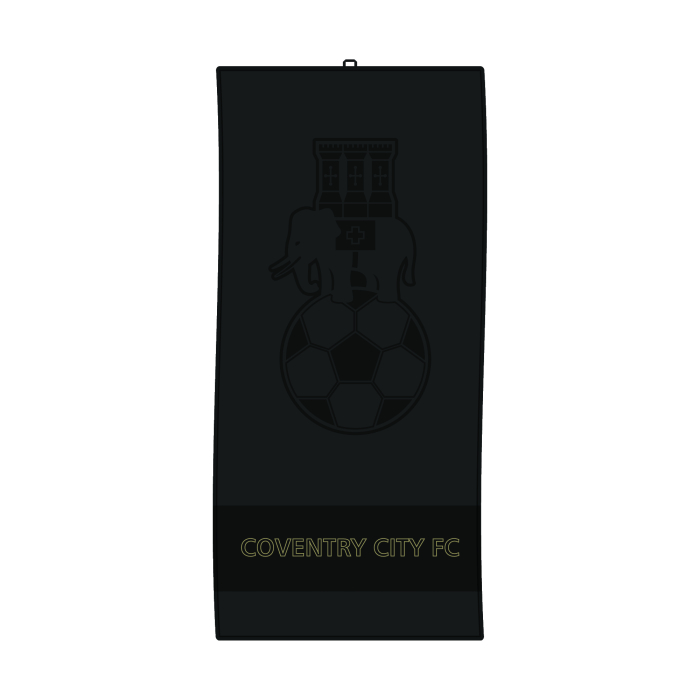 Coventry City Black & Gold Luxury Towel